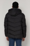 Купить Спортивная молодежная куртка мужская черного цвета 93691Ch, фото 9