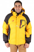 Купить Куртка зимняя мужская желтого цвета 9406J