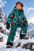 Купить Комбинезон подростковый зимний для мальчика зеленого цвета 9407Z, фото 2