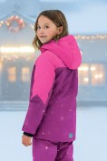 Купить Горнолыжный костюм зимний для девочки розового цвета 9432R, фото 2