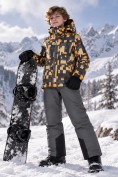 Купить Горнолыжный костюм зимний для мальчика оранжевого цвета 9435O, фото 2