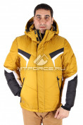 Купить Куртка зимняя мужская горчичного цвета 9440G