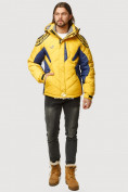 Купить Куртка зимняя мужская желтого цвета 9441J