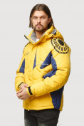 Купить Куртка зимняя мужская желтого цвета 9441J, фото 3