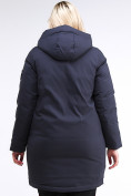 Купить Куртка зимняя женская молодежная темно-синего цвета 95-906_18TS, фото 4