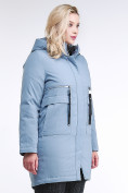 Купить Куртка зимняя женская молодежная серого цвета 95-906_2Sr
