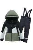 Купить Горнолыжный костюм зимний для мальчика цвета хаки 9517Kh, фото 9