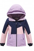 Купить Горнолыжный костюм зимний для девочки фиолетового цвета 9518F, фото 10