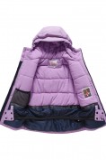 Купить Горнолыжный костюм зимний для девочки фиолетового цвета 9518F, фото 12