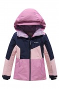 Купить Горнолыжный костюм зимний для девочки розового цвета 9518R, фото 10