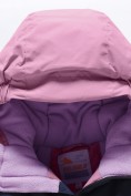 Купить Горнолыжный костюм зимний для девочки розового цвета 9518R, фото 15