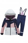 Купить Горнолыжный костюм зимний для девочки серого цвета 9518Sr, фото 9