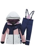 Купить Горнолыжный костюм зимний для девочки серого цвета 9518Sr, фото 5