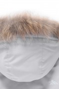 Купить Парка зимняя подростковая для девочки с капюшоном и мехом серого цвета 9532Sr, фото 13