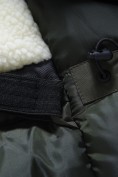 Купить Парка зимняя мужская с капюшоном цвета хаки 9533-1Kh, фото 20