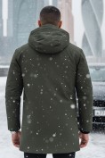 Купить Парка зимняя мужская с капюшоном цвета хаки 9533-1Kh, фото 2