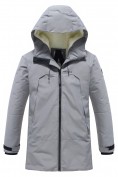 Купить Парка зимняя мужская с капюшоном серого цвета 9533-1Sr, фото 9