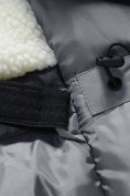 Купить Парка зимняя мужская с капюшоном серого цвета 9533-1Sr, фото 21