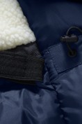 Купить Парка зимняя мужская с капюшоном темно-синего цвета 9533-1TS, фото 20