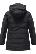 Купить Парка зимняя подростковая для мальчика с капюшоном черного цвета 9533Ch, фото 9