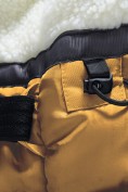 Купить Парка зимняя подростковая для мальчика с капюшоном желтого цвета 9533J, фото 18