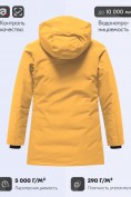 Купить Парка зимняя подростковая для мальчика с капюшоном желтого цвета 9533J, фото 4