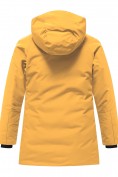 Купить Парка зимняя подростковая для мальчика с капюшоном желтого цвета 9533J, фото 9