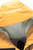 Купить Парка зимняя подростковая для мальчика с капюшоном желтого цвета 9533J, фото 11