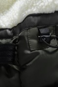 Купить Парка зимняя подростковая для мальчика с капюшоном цвета хаки 9533Kh, фото 18