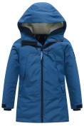 Купить Парка зимняя подростковая для мальчика с капюшоном синего цвета 9533S, фото 8