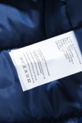 Купить Парка зимняя подростковая для мальчика с капюшоном синего цвета 9533S, фото 19