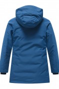Купить Парка зимняя подростковая для мальчика с капюшоном синего цвета 9533S, фото 9