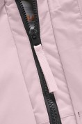 Купить Парка зимняя подростковая для девочки с капюшоном и мехом розового цвета 9534R, фото 13