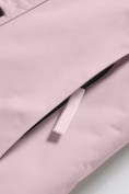 Купить Парка зимняя подростковая для девочки с капюшоном и мехом розового цвета 9534R, фото 14