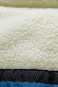 Купить Парка зимняя подростковая для мальчика с капюшоном и мехом синего цвета 9535S, фото 22