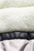 Купить Парка зимняя подростковая для девочки с капюшоном и мехом бежевого цвета 9536B, фото 20