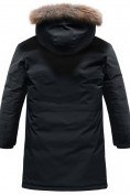 Купить Парка зимняя мужская с капюшоном и мехом енот черного цвета 9537-1Ch, фото 10
