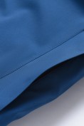 Купить Парка зимняя подростковая для мальчика с капюшоном и мехом синего цвета 9537S, фото 15