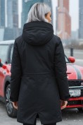 Купить Парка зимняя женская с капюшоном черного цвета 9538-1Ch, фото 2