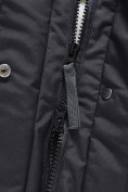Купить Парка зимняя женская с капюшоном черного цвета 9538-1Ch, фото 14