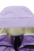 Купить Парка зимняя женская с капюшоном сиреневого цвета 9538-1Sn, фото 11