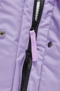 Купить Парка зимняя женская с капюшоном сиреневого цвета 9538-1Sn, фото 14