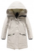 Купить Парка зимняя подростковая для девочки с капюшоном бежевого цвета 9538B, фото 8