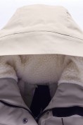 Купить Парка зимняя подростковая для девочки с капюшоном бежевого цвета 9538B, фото 11