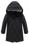 Купить Парка зимняя подростковая для девочки с капюшоном черного цвета 9538Ch, фото 8