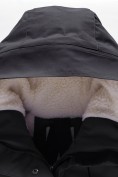 Купить Парка зимняя подростковая для девочки с капюшоном черного цвета 9538Ch, фото 22