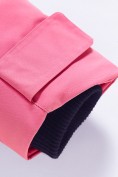 Купить Парка зимняя подростковая для девочки с капюшоном розового цвета 9538R, фото 17