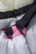 Купить Парка зимняя подростковая для девочки с капюшоном розового цвета 9538R, фото 20