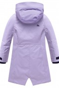 Купить Парка зимняя подростковая для девочки с капюшоном сиреневого цвета 9538Sn, фото 9