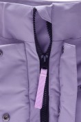 Купить Парка зимняя подростковая для девочки с капюшоном сиреневого цвета 9538Sn, фото 11